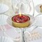 2 Red Gold Glitter Unscented Rose Tealight Candles Wedding Centerpieces